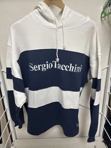 Sergio Tacchini 스트라이프 후드티 L 사이즈