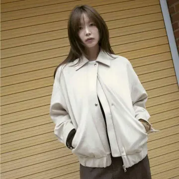 스웨이드 이펙트 오버 사이즈 자켓
