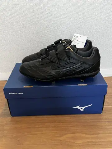 Mizuno 블랙 스파이크 슈즈 벨크로식 야구, 고등학교 야구, 일반