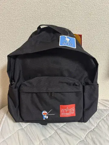 도라에몽 자수 블랙 백팩