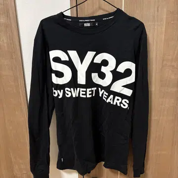 새상품급 특가 SY32 by SWEET YEARS 블랙 긴팔 티셔츠 M