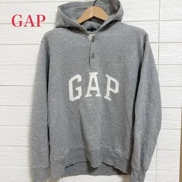 GAP 갭 올드 후드티 그레이 2개 버튼