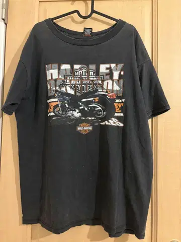 Harley-Davidson 바이크 프린트 T셔츠 XL