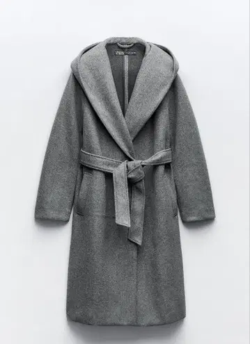 택 포함 새상품 [ ZARA ] 후데트 소프트 코트 M
