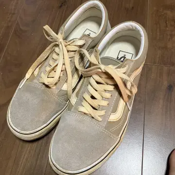VANS V36CF CALM 베이지 스니커즈 US 8 리메이크 DIY