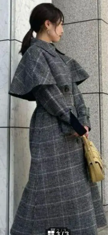 snidel 리버 케이프 코트