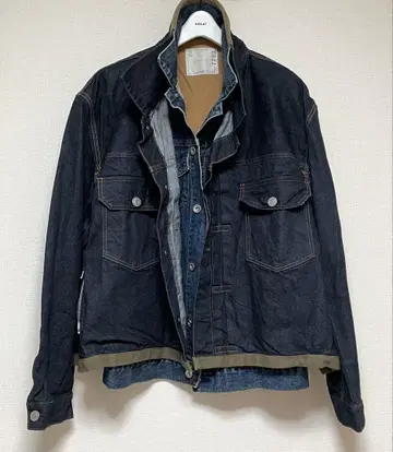 sacai 20SS 레이어드 데님 자켓 아야노 고 착용