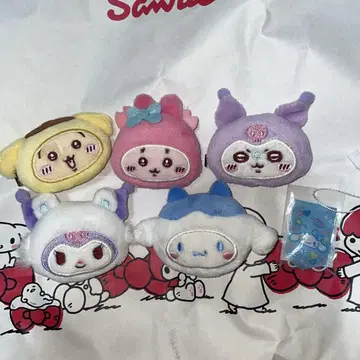 덤 포함 산리오 치이카와 (먼작귀) 콜라보 랜덤 헤어 클립