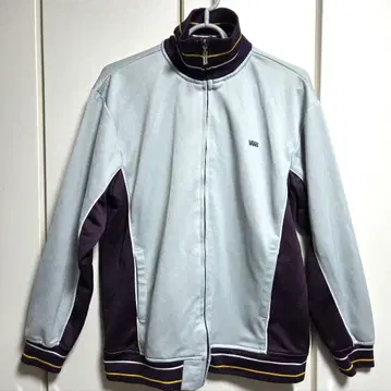 새상품급 90s VANS 반스 트랙 자켓 저지 그레이/퍼플