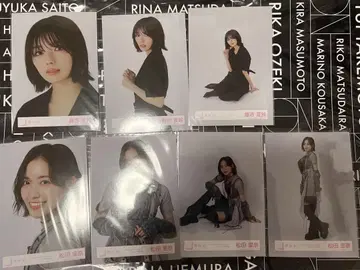 사쿠라자카46 브로마이드 후지토시 카린 마츠다 리나