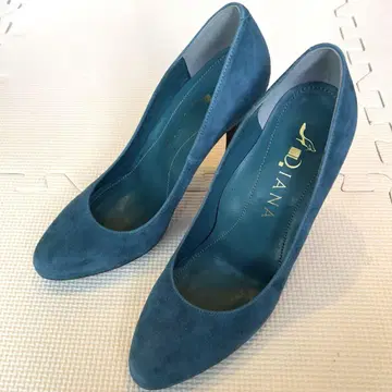 DIANA 스웨이드 하이힐 펌프스 24.5cm