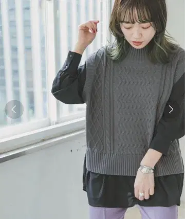 ITEMS URBANRESEARCH 베스트 도킹 튜닉