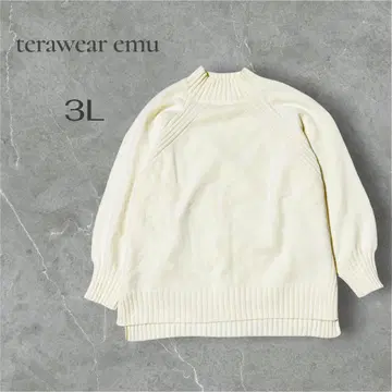 [terawear emu] 3L 긴팔 하이넥 스웨터 니트 빅 사이즈