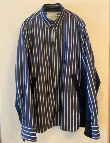 sacai 코튼 팝린 셔츠