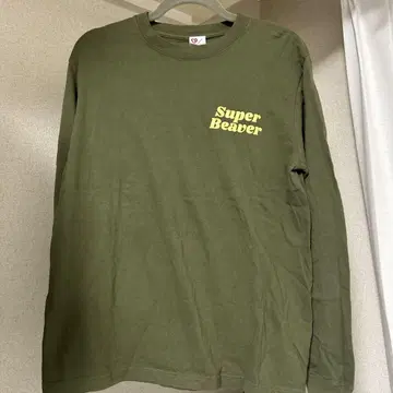 SUPER BEAVER T셔츠 롱T 올리브 카키 M 사이즈