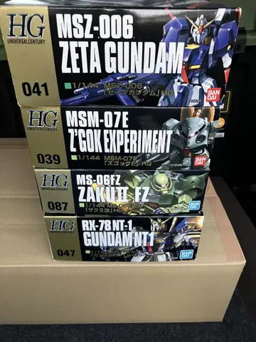HG 건담 프라모델 4개 세트