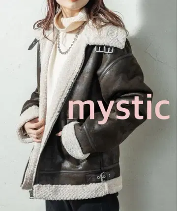 mystic 다크 브라운 플라이트 보아 자켓