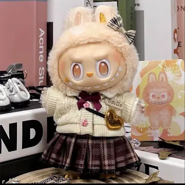 의류 봉제 인형 17cm 옷 옷 갈아입기 5세트 귀여운 스커트