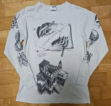 M.C Escher 빈티지 90s 셔츠