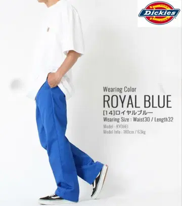 Dickies 874 오리지널 워크 팬츠 로얄 블루 w30