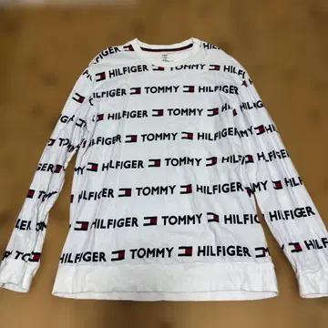 TOMMY HILFIGER 로고 긴팔 T셔츠