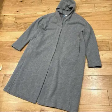 [ evam eva ] 귀여운 프레스 울 후디드 코트 1size