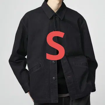 유니클로 U 오버 사이즈 컬러 데님 자켓 블랙 S UNIQLO