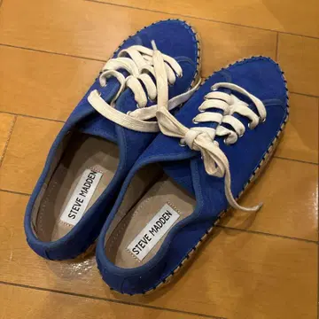 STEVE MADDEN 파랑 스웨이드 스니커즈