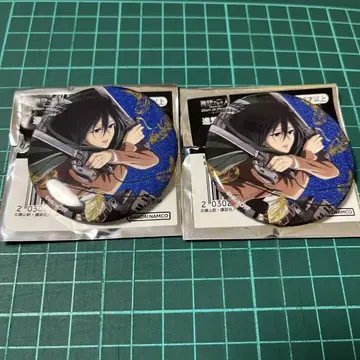 진격의 거인 attack on memory 글리터 캔뱃지 미카사