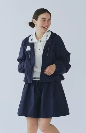 yori 발수 페스티벌 후드티 36 네이비