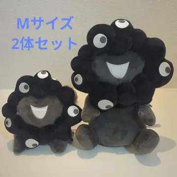 블랙 미야쿠미야쿠 봉제 인형 M 사이즈 2개 세트