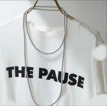 THE PAUSE 메탈 볼 롱 목걸이