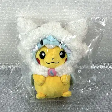 포켓몬 센터 오리지널 봉제 인형 메가팬텀 판초를 입은 피카츄