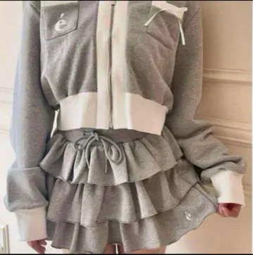epine 에 frill 스커트 팬츠 그레이