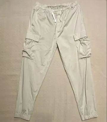 UNITED ARROWS 베이지 카고 조거 팬츠 허리밴딩