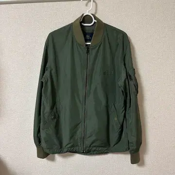 새상품급 라코스테 나일론 자켓 MA1 블루종 카키 풀 집업 겨울 의류