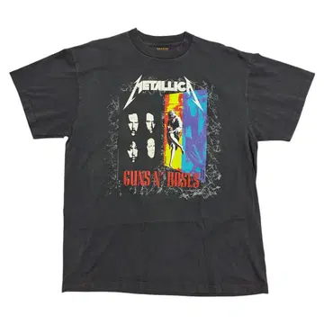 METALLICA GUNS N ROSES T셔츠 USA제 XL