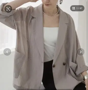 ANGIE 시어 자켓 FREE 사이즈 라이트 그레이 완판템