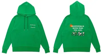 Starbucks PEANUTS 콜라보 후드티 그린 L-XL
