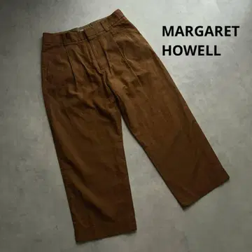 새상품급 MARGARET HOWELL 코튼 린넨 트라우저