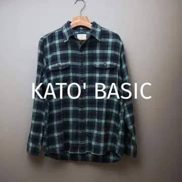 [ 새상품급 ] KATO' BASIC 체크 긴팔 셔츠 S 사이즈 카토