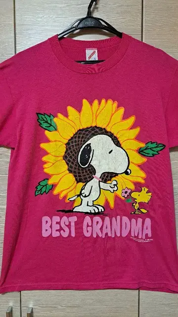 [ 초레어 ] PEANUTS 빈티지 T셔츠 싱글 스티치 USA제