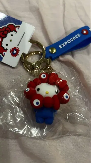 오사카 간사이 엑스포 키티 키링 회장 한정 키티 미야쿠미야쿠 산리오
