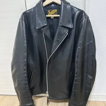 Y2LEATHER 블랙 더블 라이더 자켓