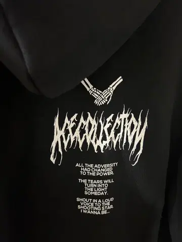 ACE COLLECTION 블랙 후드티