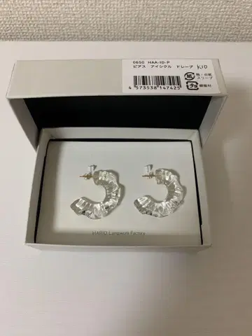 HARIO 하리오 K10 클리어 후프 귀걸이