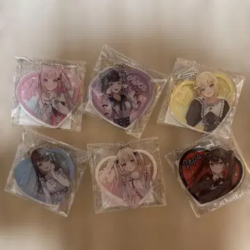 Pastel Honey x Lafary 아크릴 키링 6개 세트