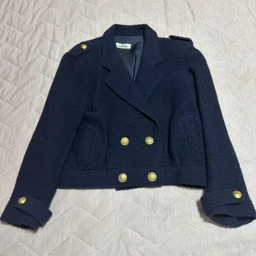 멀티컬러 네이비 피 코트 9호