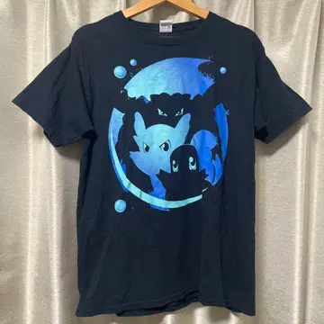 포켓몬 꼬부기 빈티지 T셔츠 길단 진화