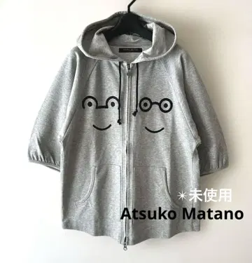 [ Atsuko Matano ] 미사용 스마일 후드티